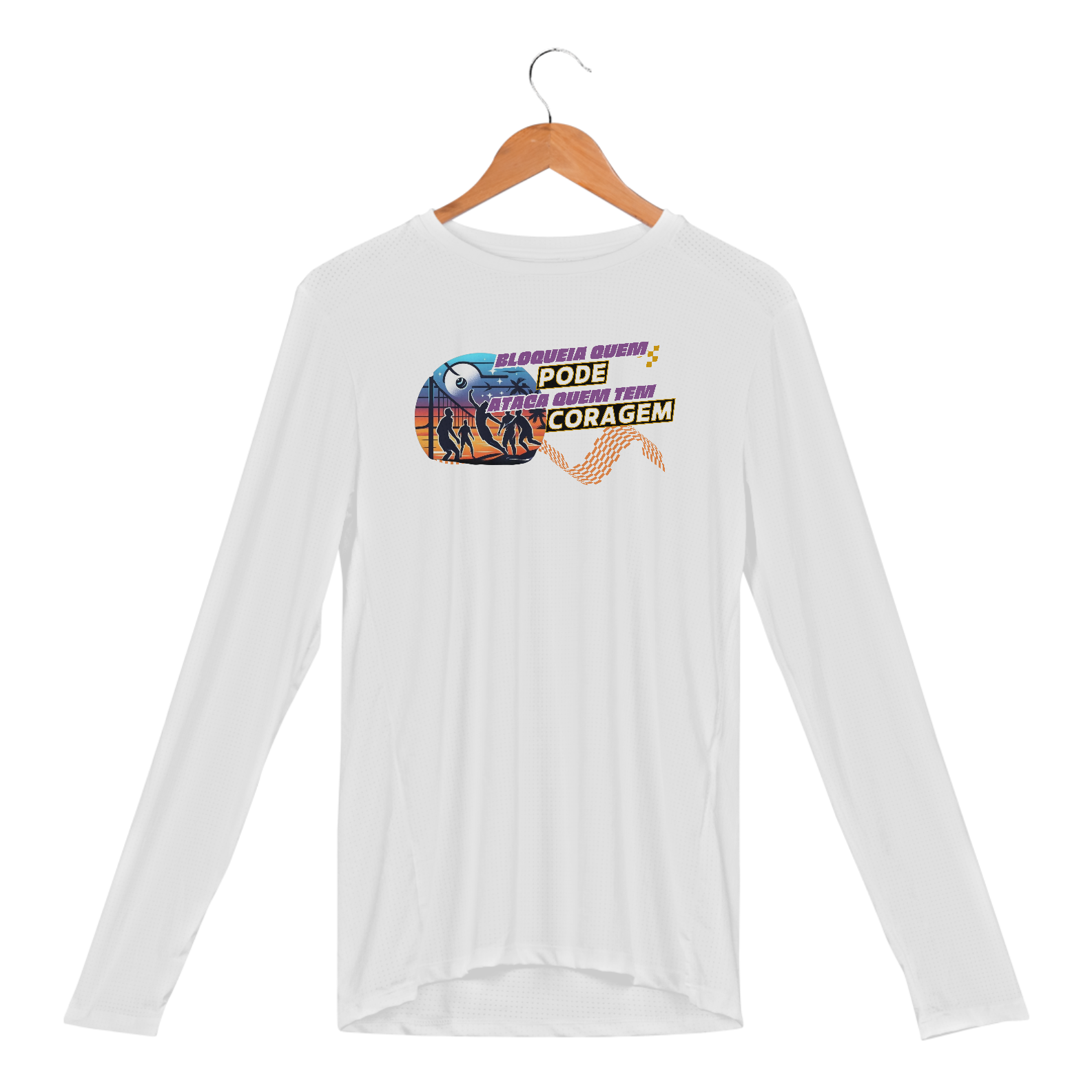 Nome do produto: Camisa Manga Longa Sport Dry UV Bloqueia Quem Pode