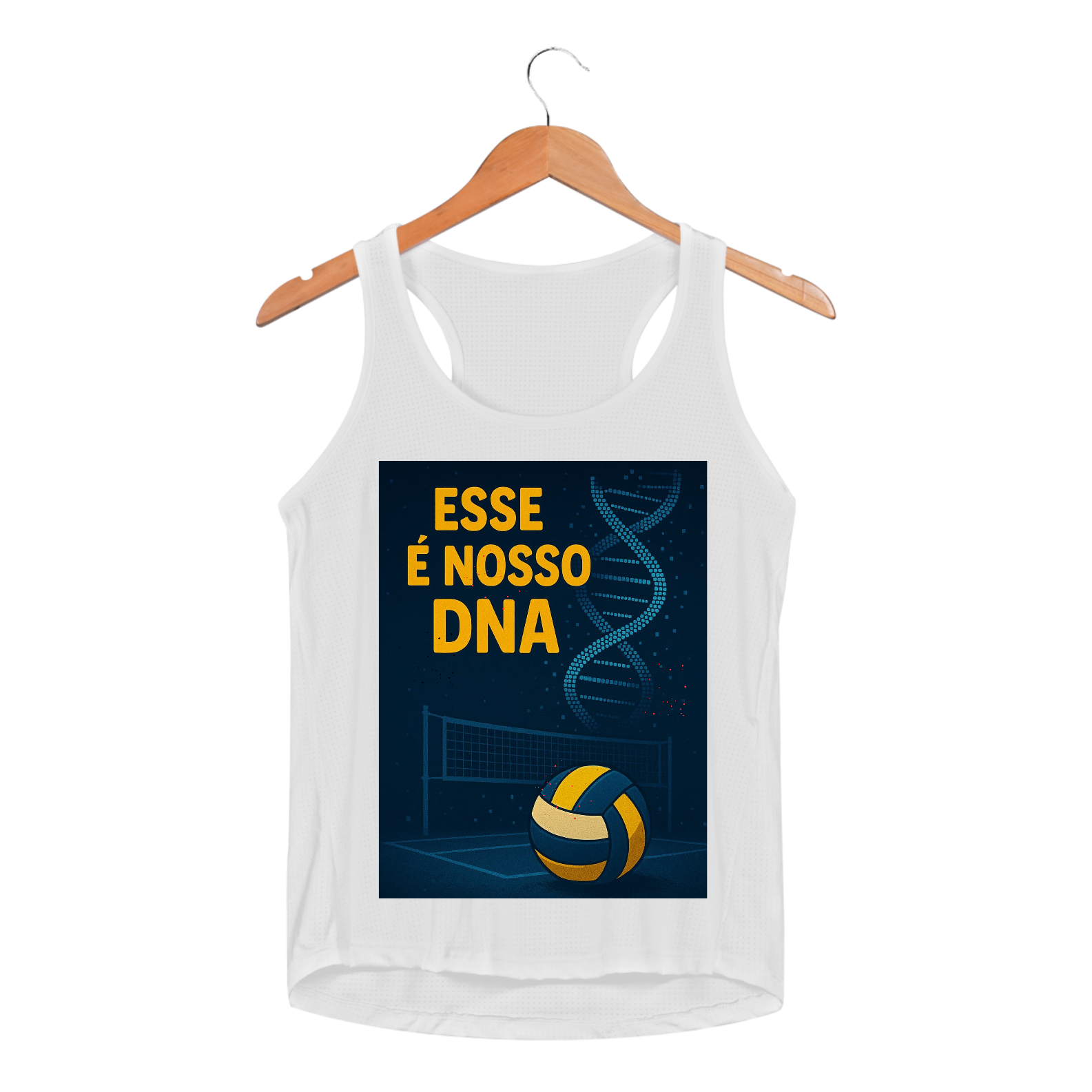 Nome do produto: Regata Feminina Este É Nosso DNA