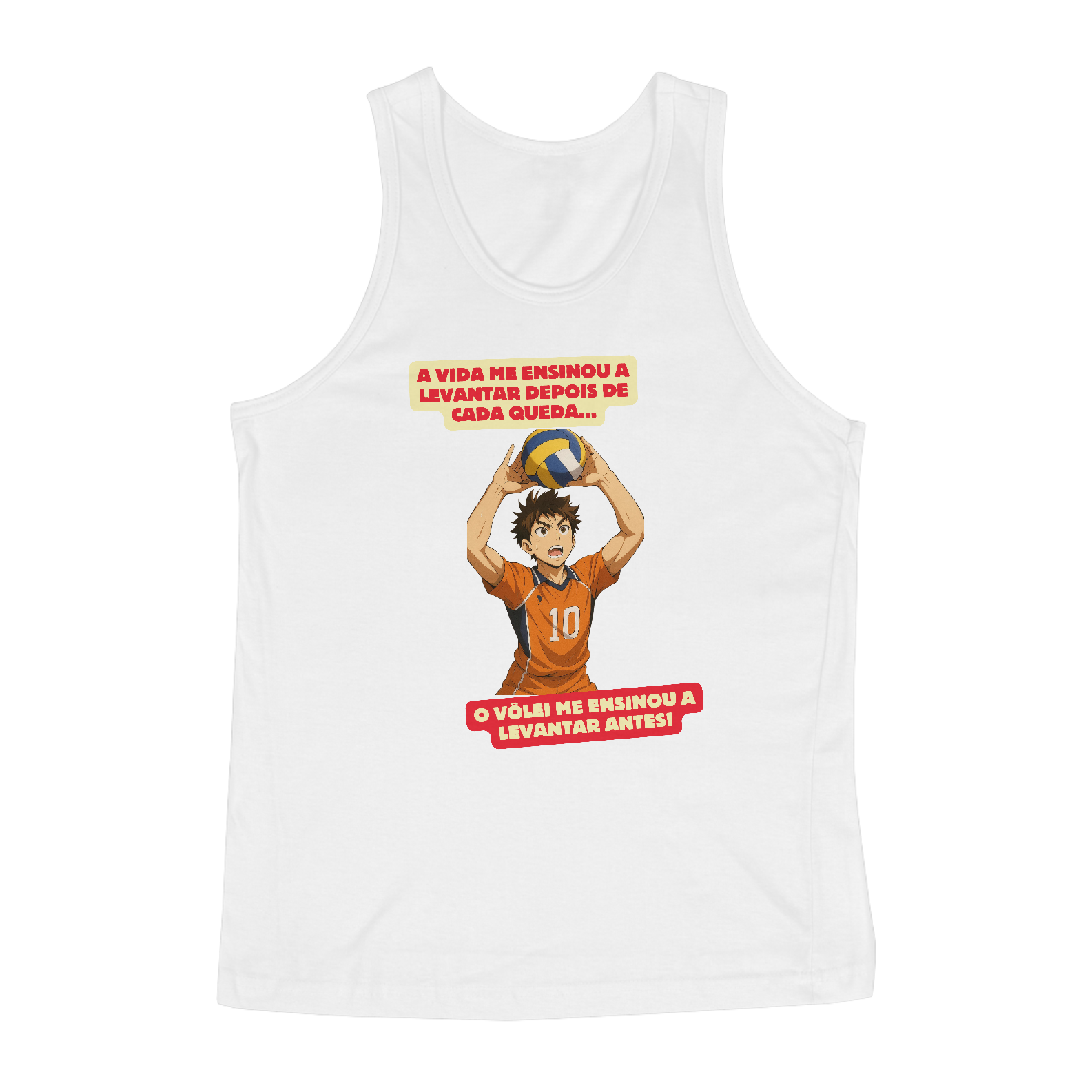 Nome do produto: Regata O Vôlei Me Ensinou A Levantar Antes