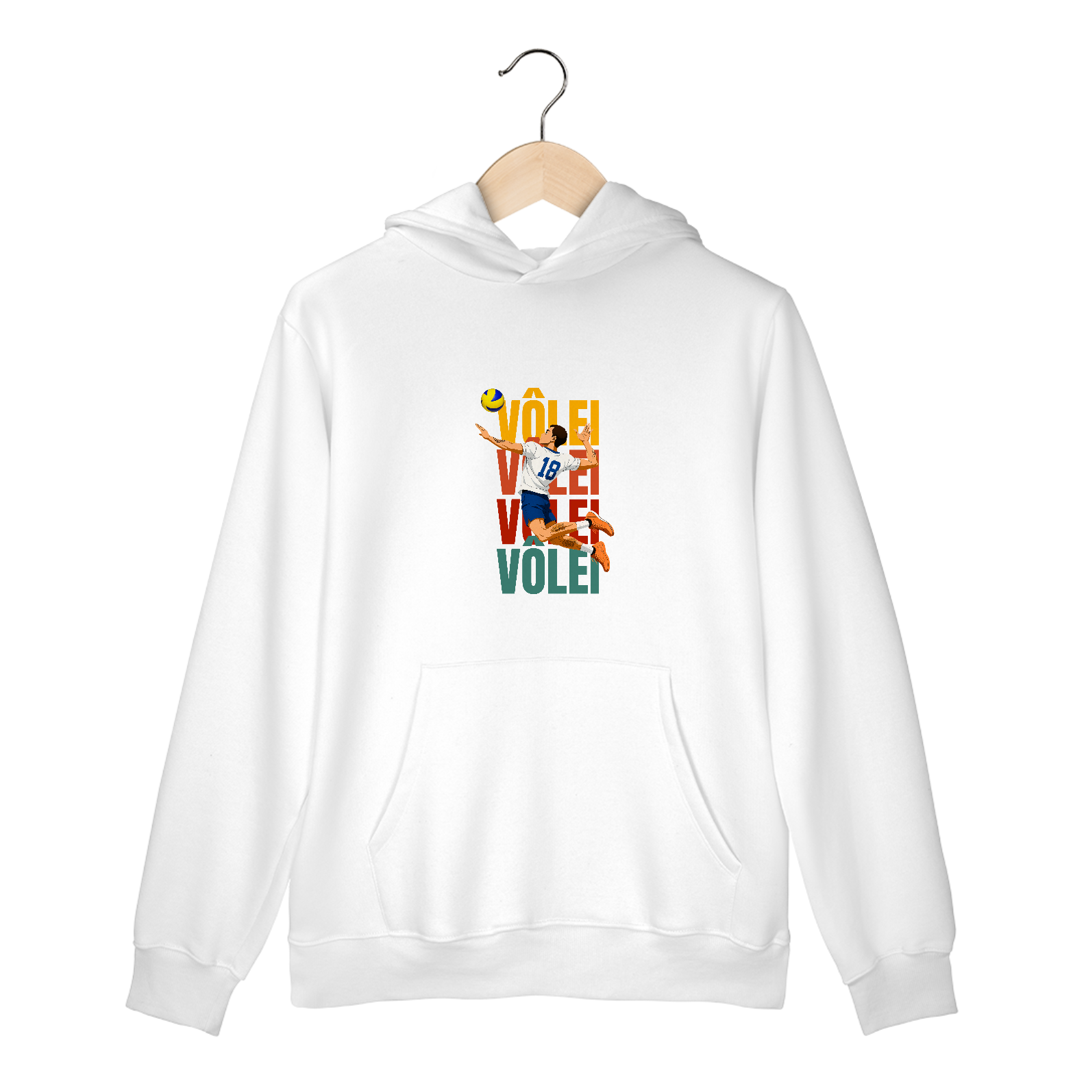 Nome do produto: Moletom Canguru Vôlei