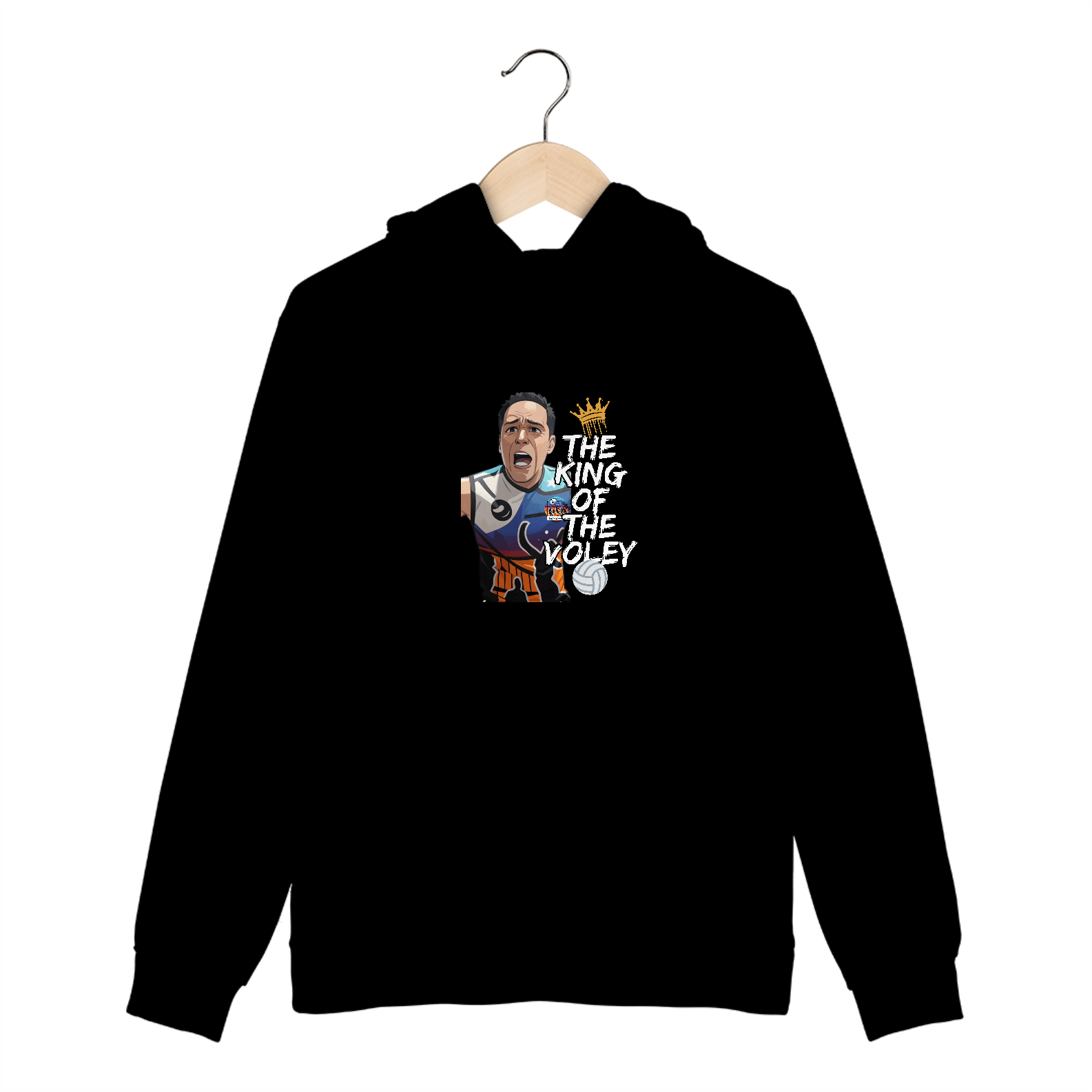 Nome do produto: Moletom Canguru The King Of The Vôlei