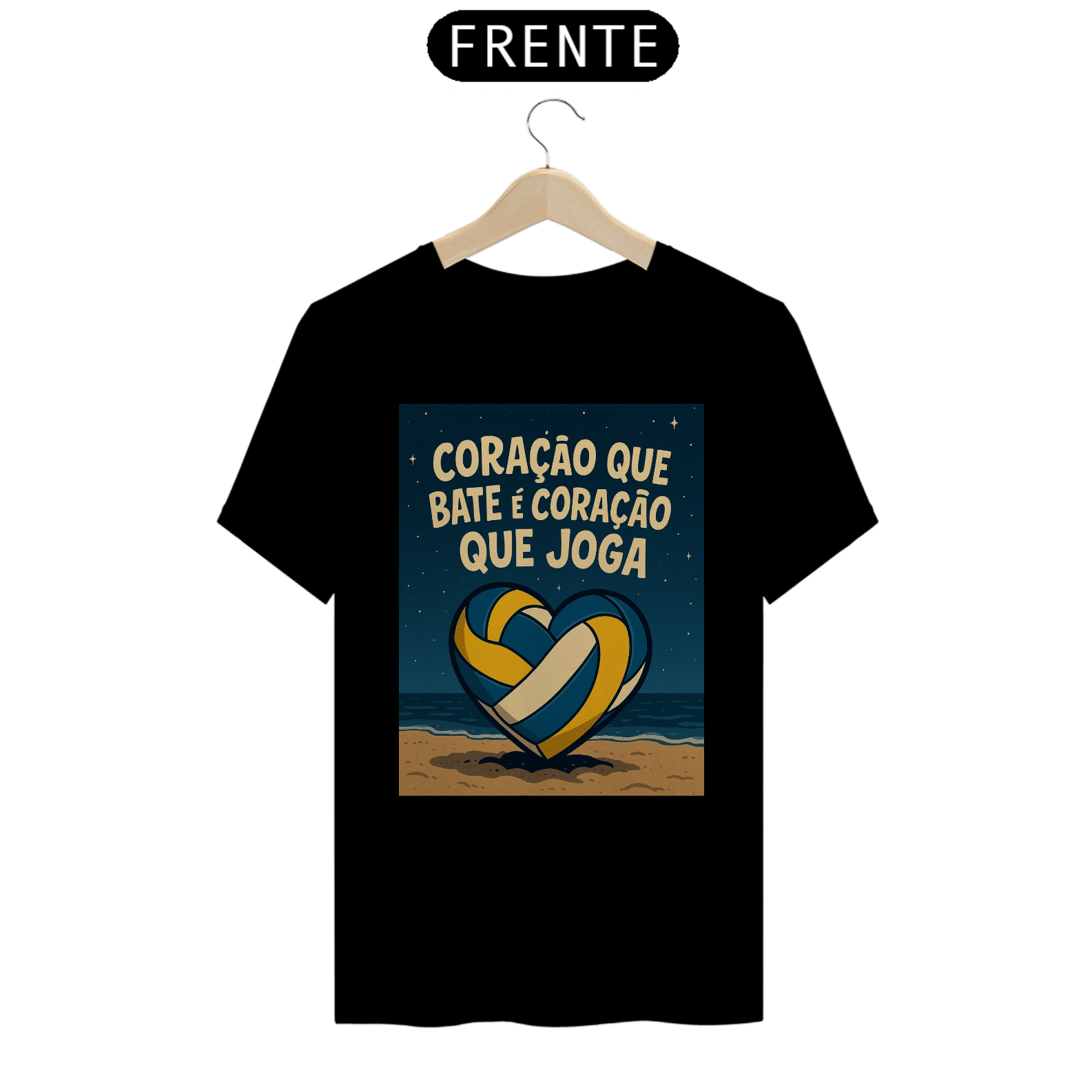 Nome do produto: Camisa Coração Que Joga