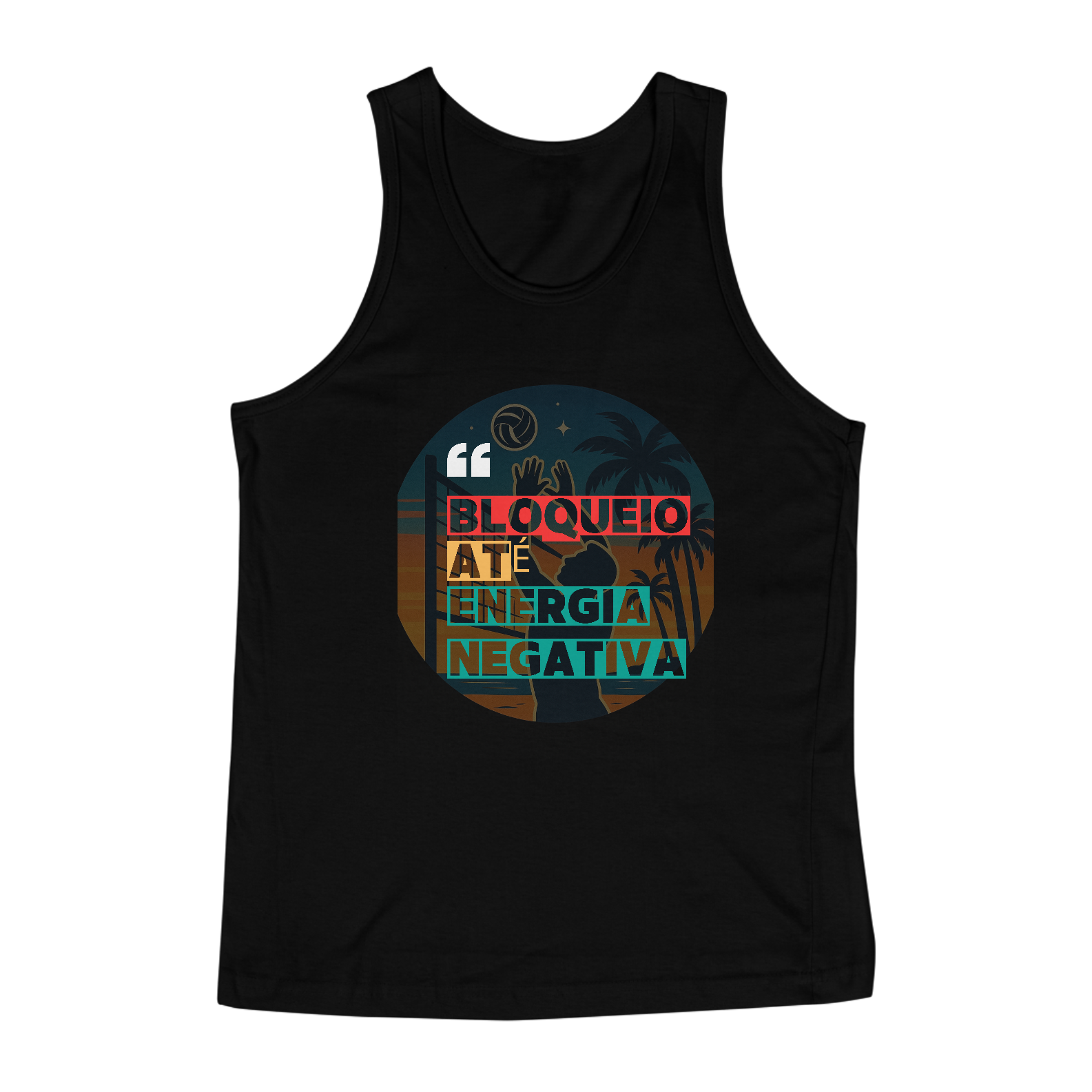 Nome do produto: Regata Bloqueio Energia Negativa