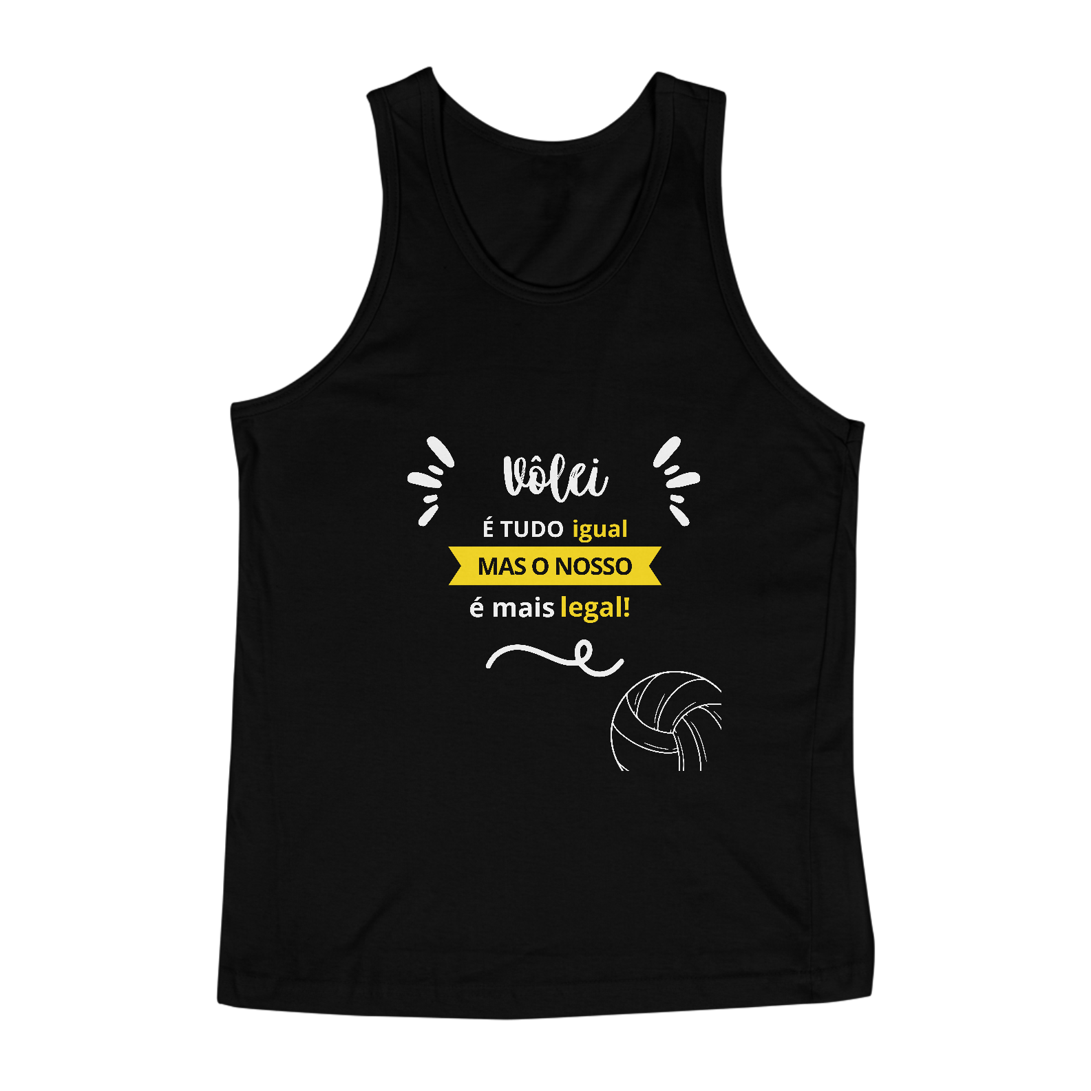 Nome do produto: Regata Nosso Vôlei É Mais Legal