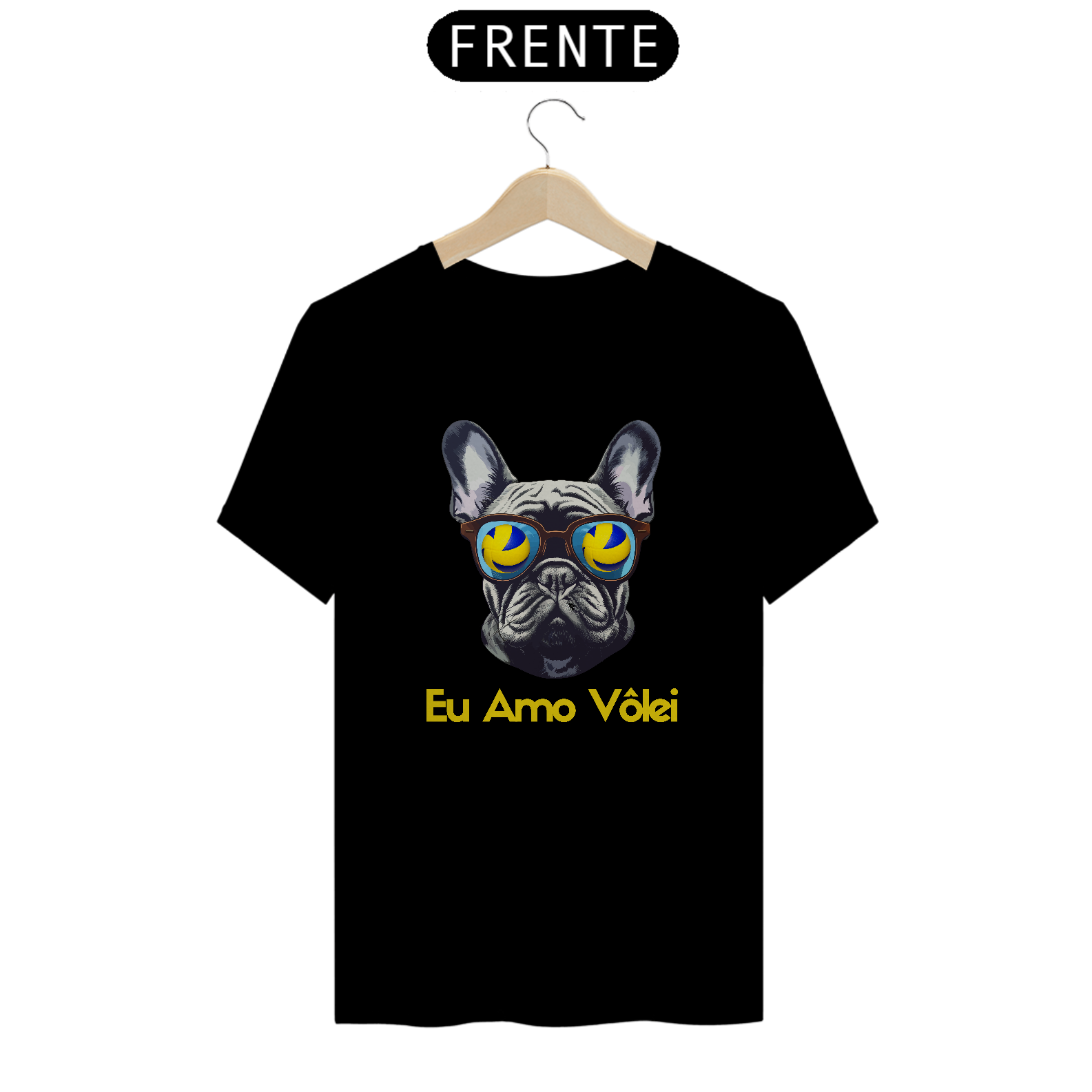 Nome do produto: Camisa Eu Amo Vôlei