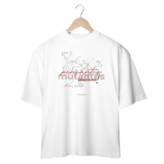 Camiseta Oversized Cabeça Mutantes