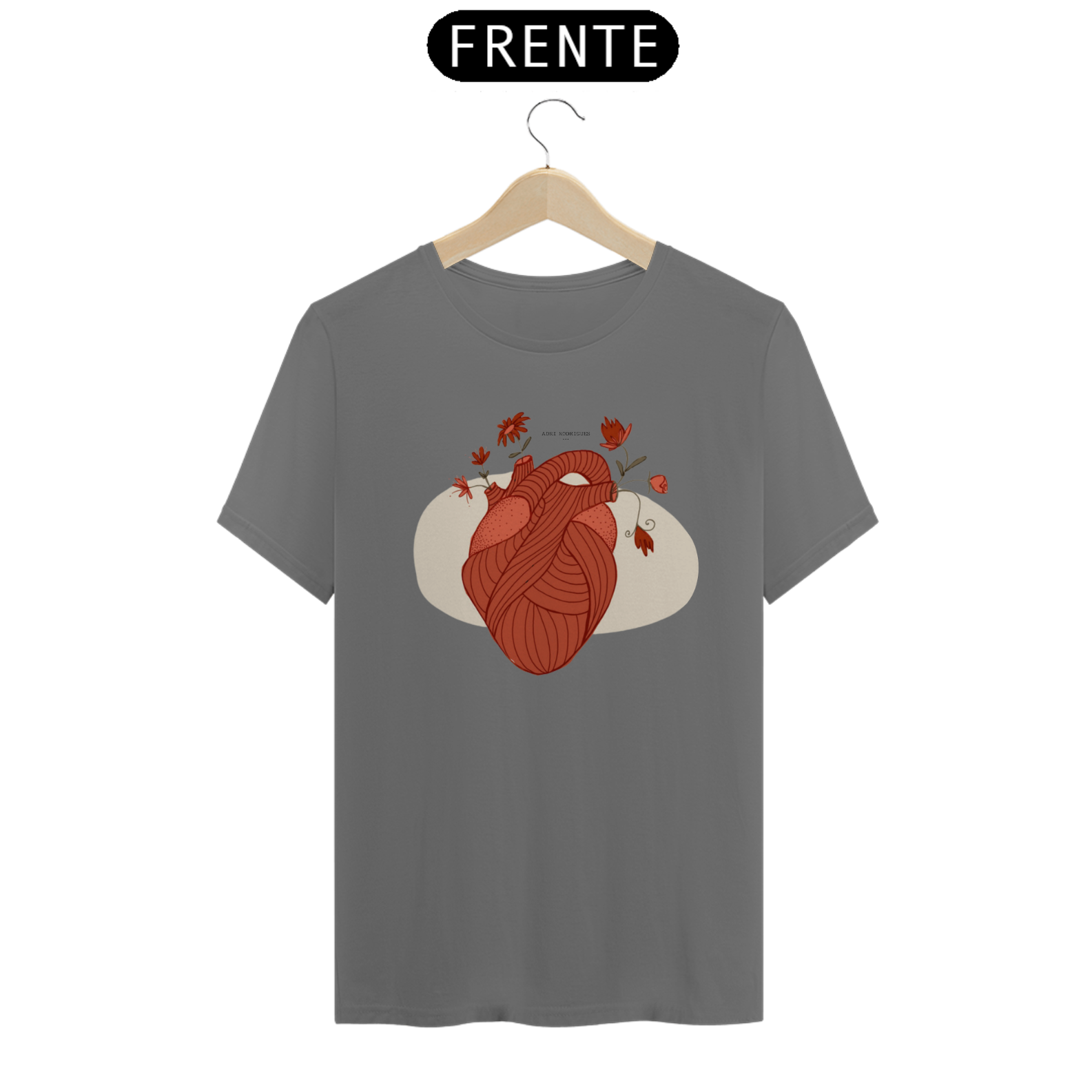 Camiseta Estonada Coração