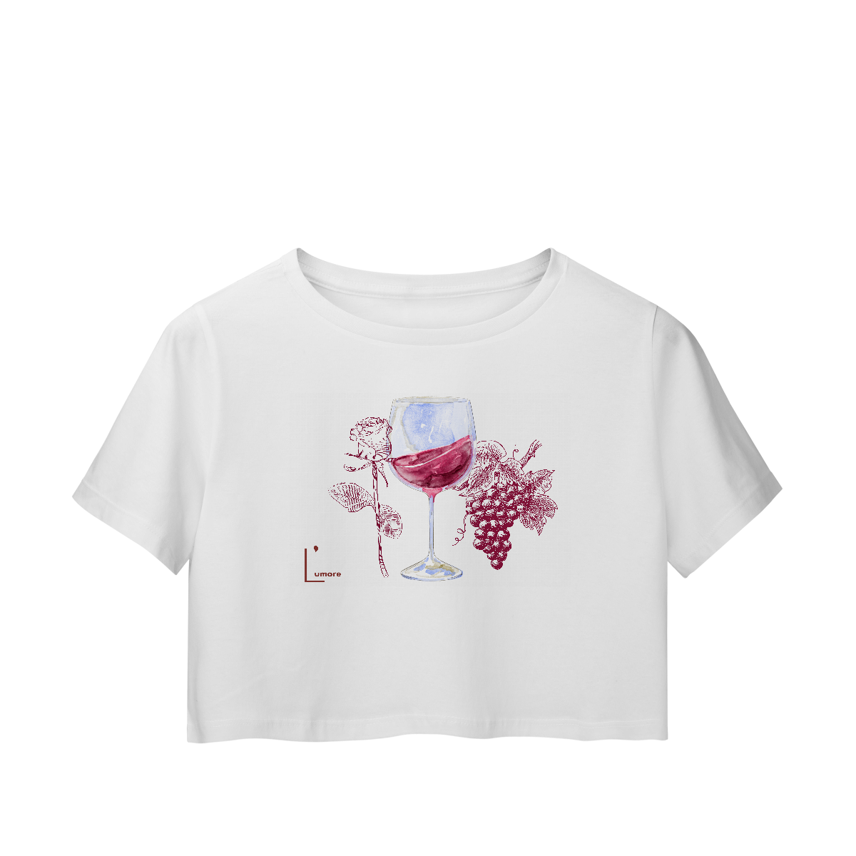 Cropped Wine and Rose