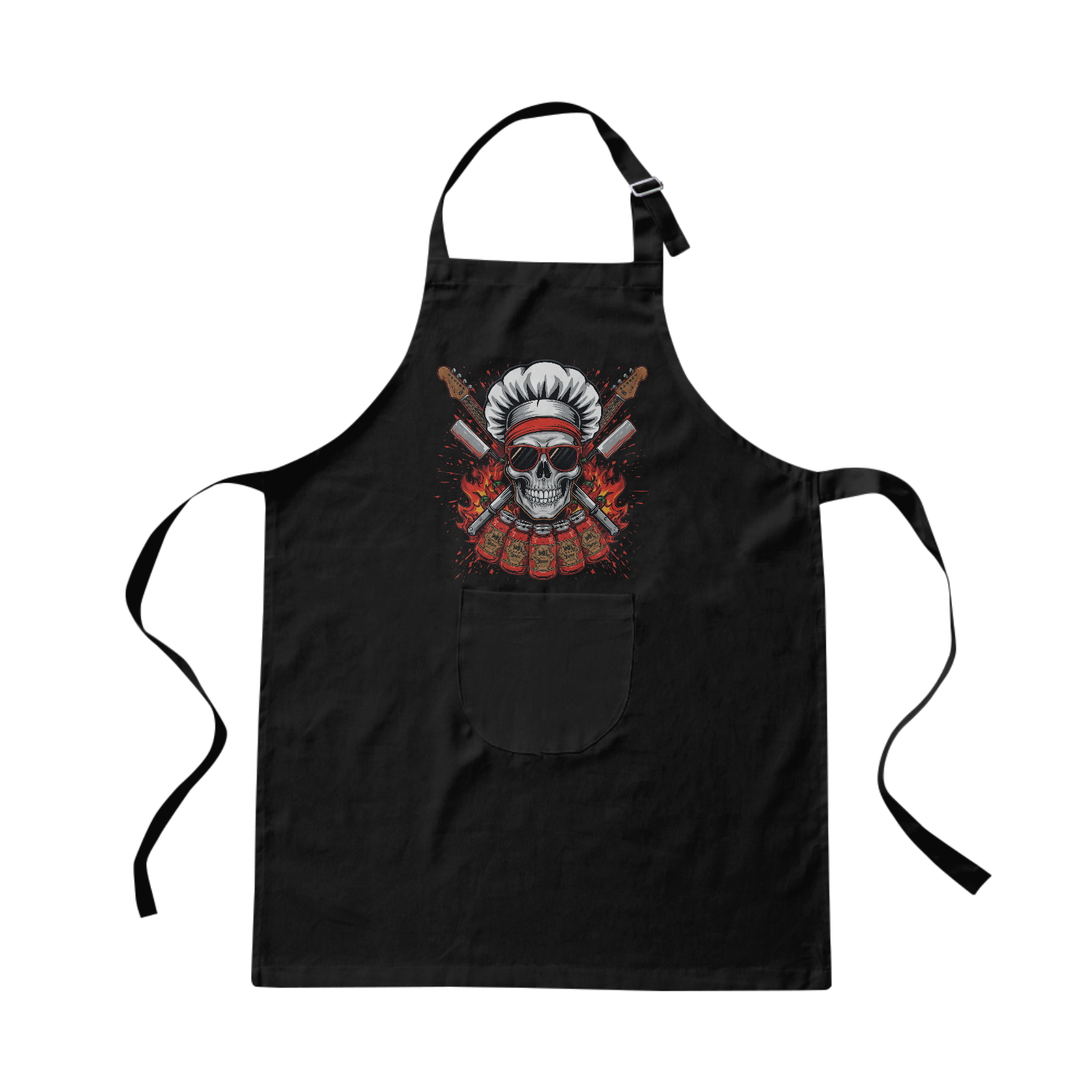 Nome do produto: Avental Chef Tribal Skull