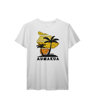 Camiseta Manga Curta Branco Coqueiros