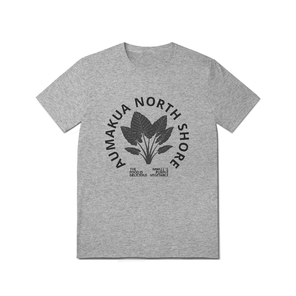 Camiseta Manga Curta Cinza Colocasia