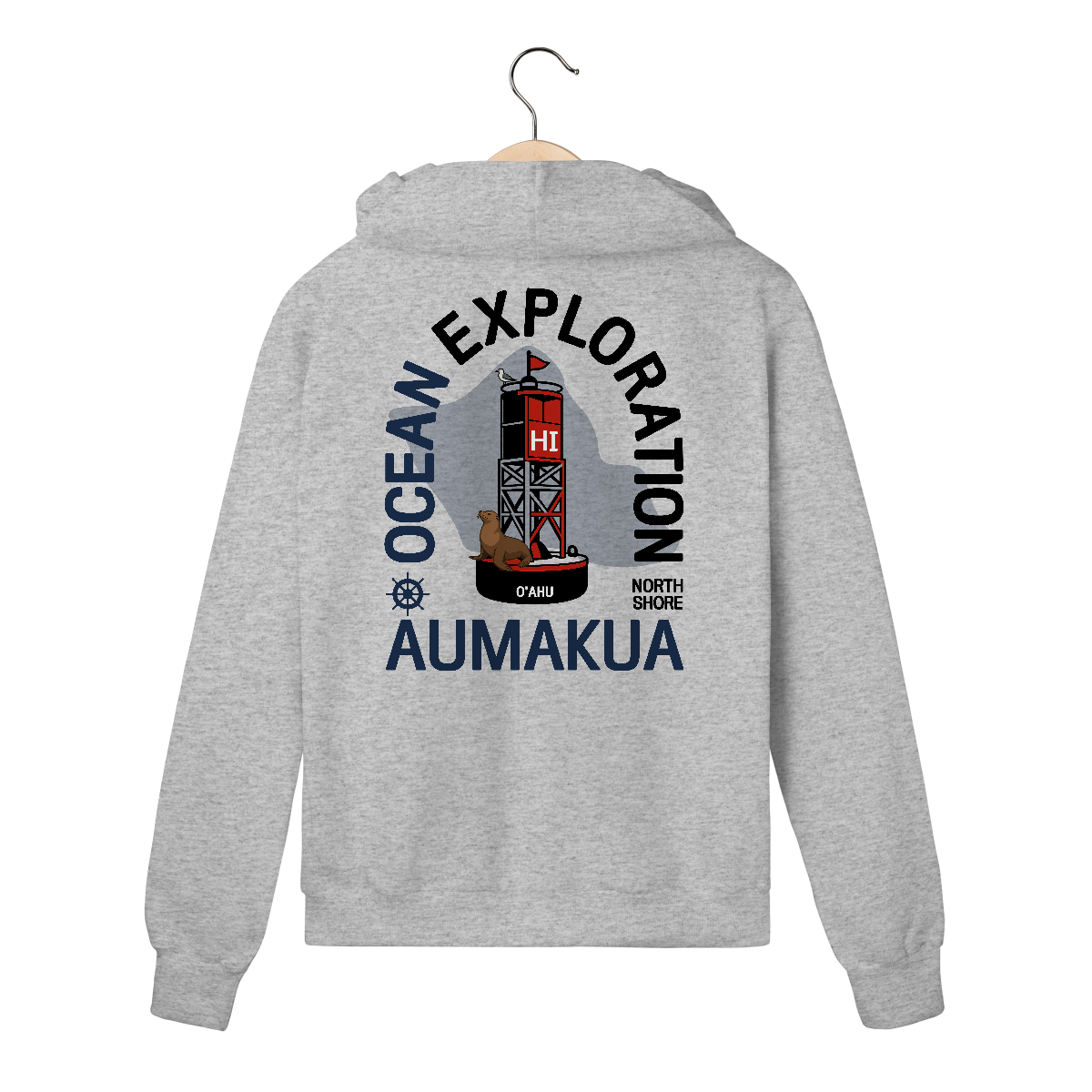 Moletom Cinza Premium Aumakua Boia