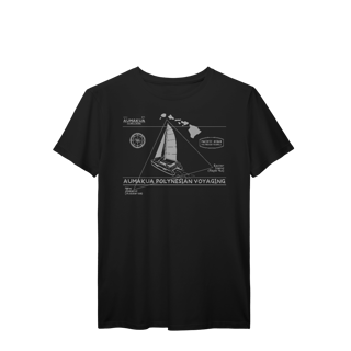 Camiseta Manga Curta Preta Polinésia