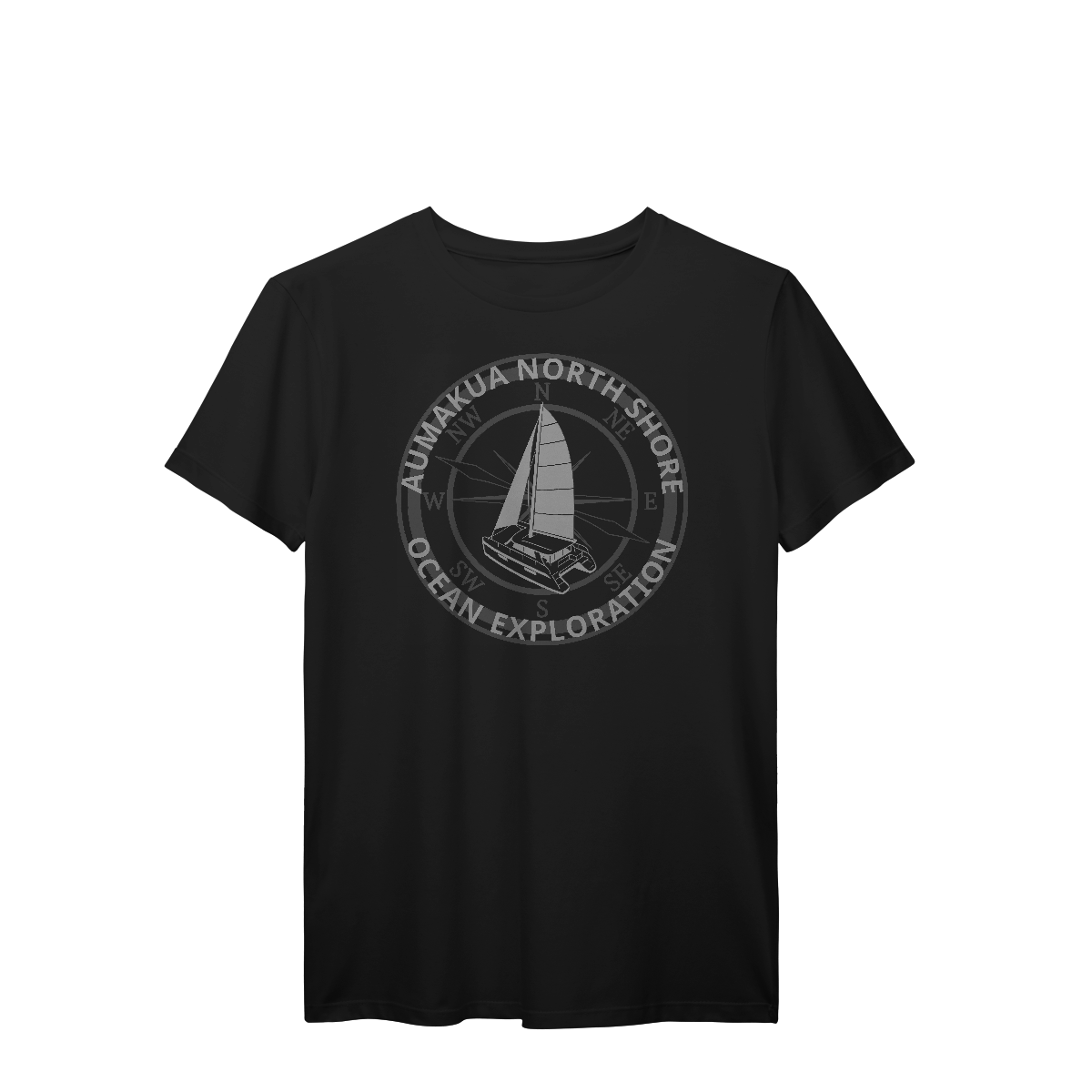 Camiseta Manga Curta Preto Catamarã