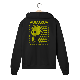 Moletom Preto Premium Aumakua Warrior em Amarelo