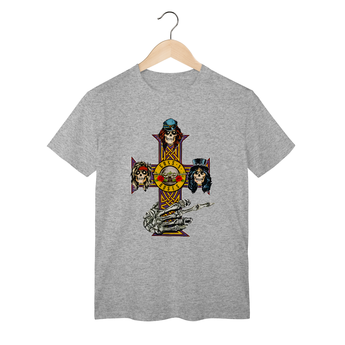 Camiseta - Guns N’ Roses Caveiras 