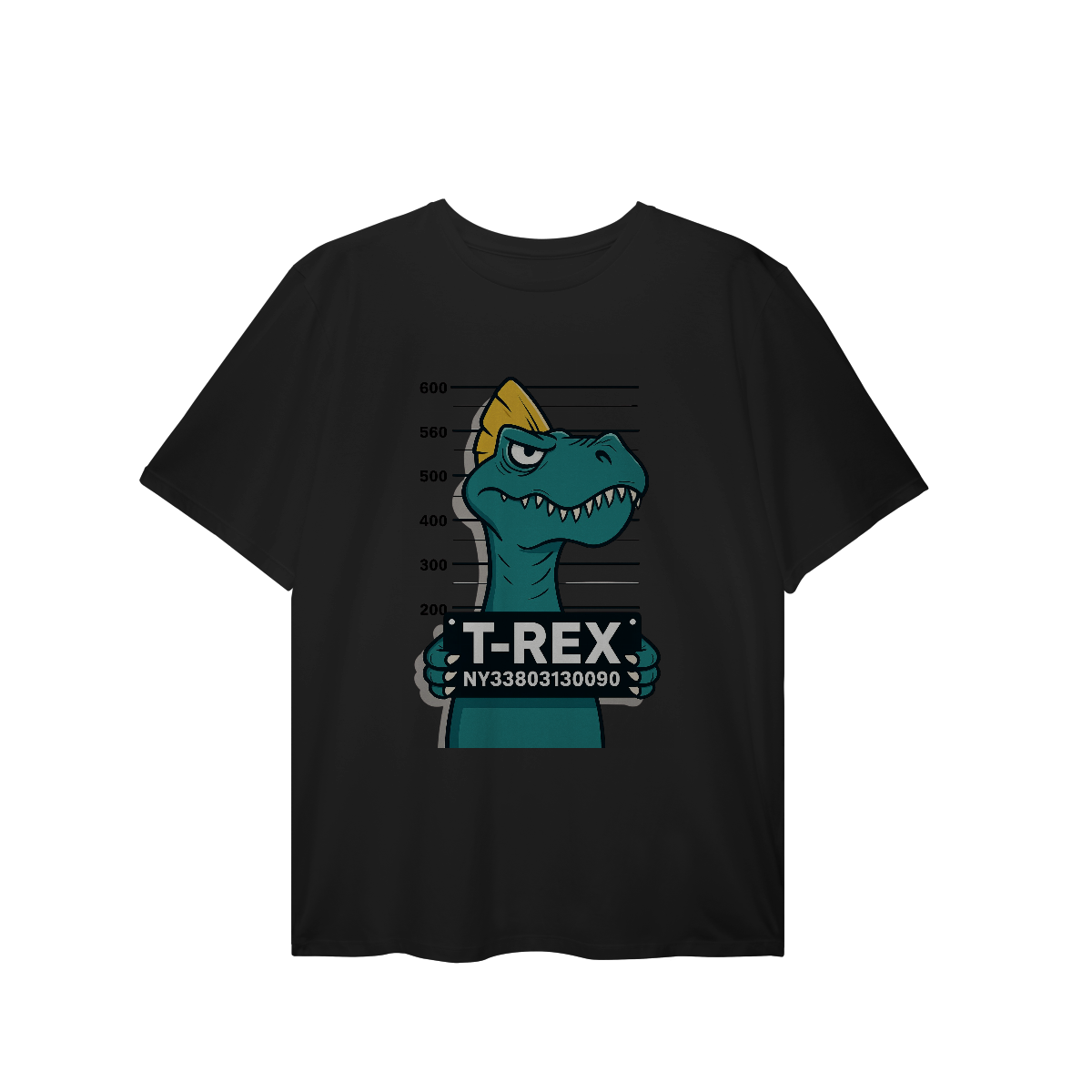 Camisa T-Shirt Plus Size T-Rex Fora da Lei 