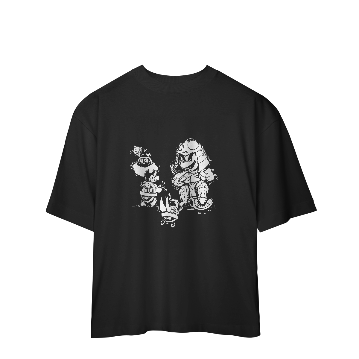 Camisa Oversized Mario Bros Black 