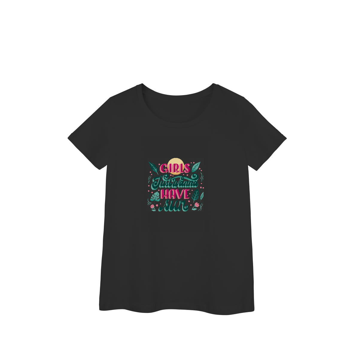 Camisa Baby Look Prime Girls Just Wanna Wave Sun