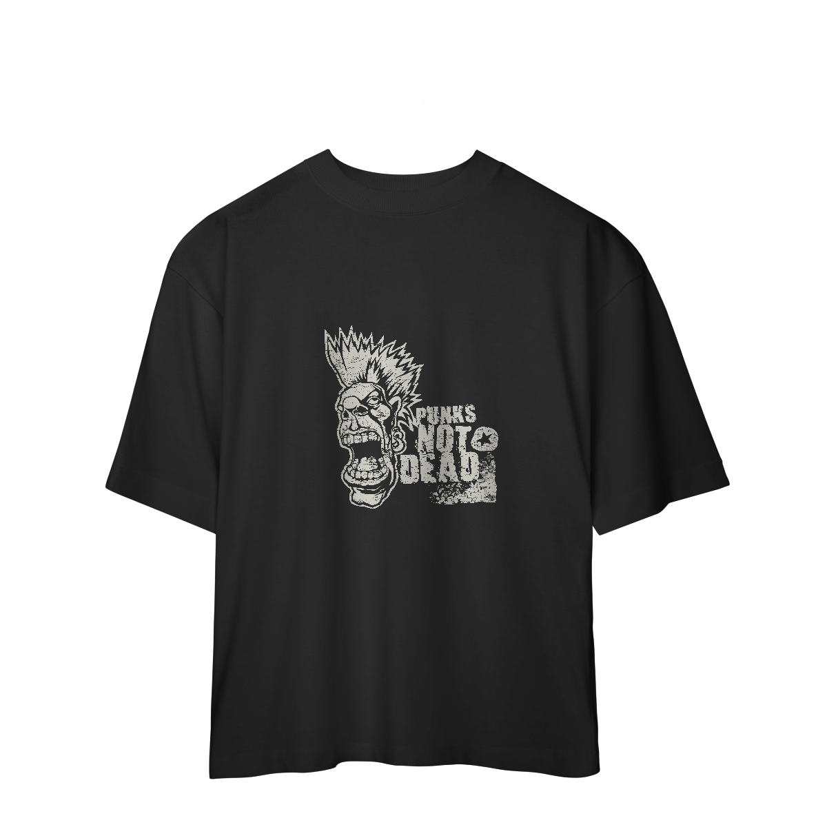 Camiseta Oversized Punk Not Dead