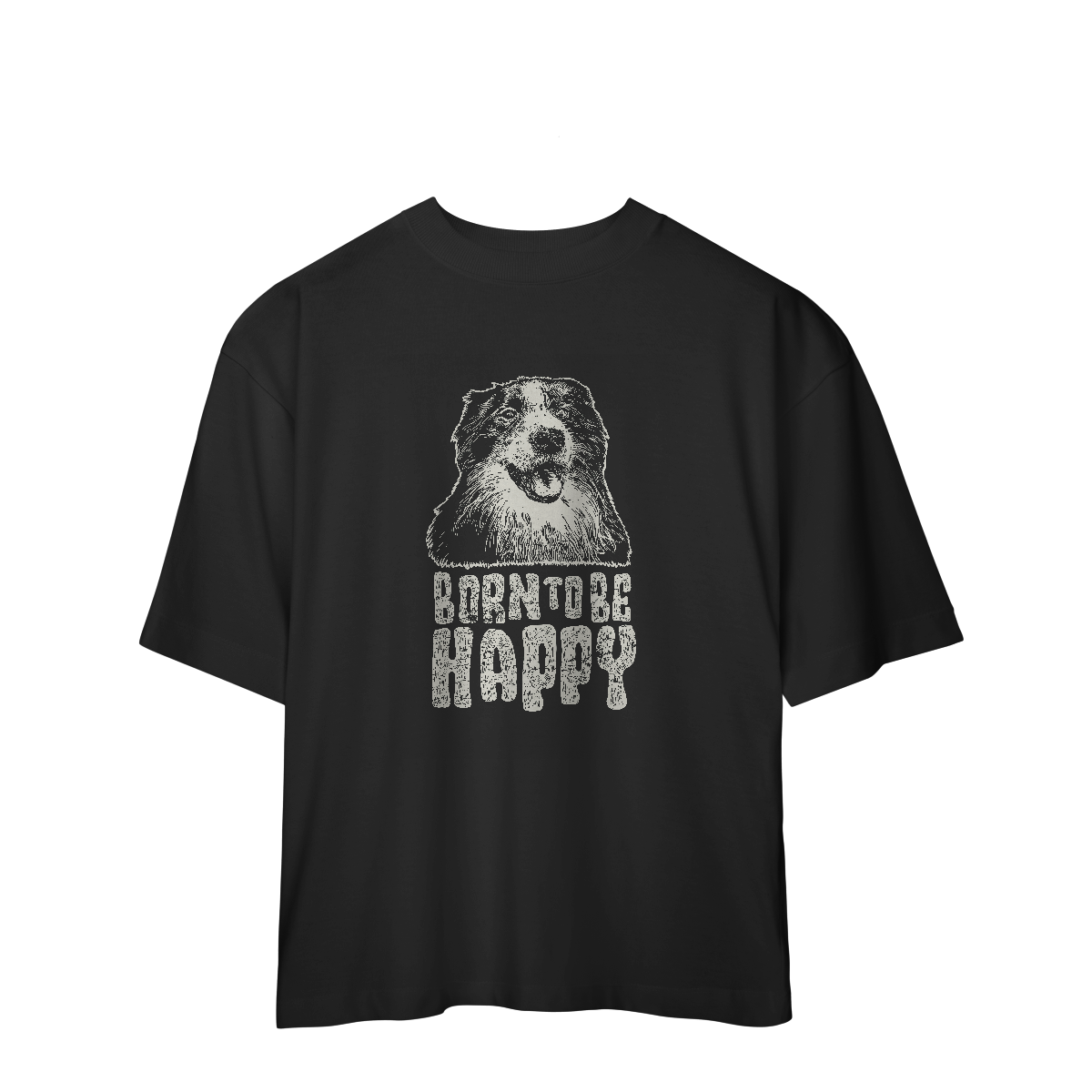 Camiseta Oversized Born To Be Happy