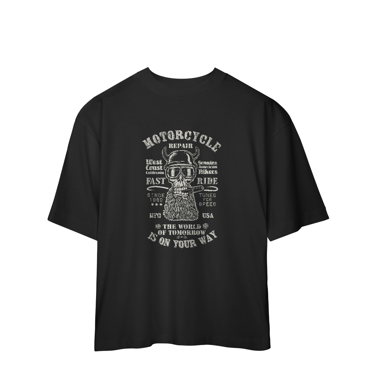 Camiseta Oversized Motorcicle Is On Your Day