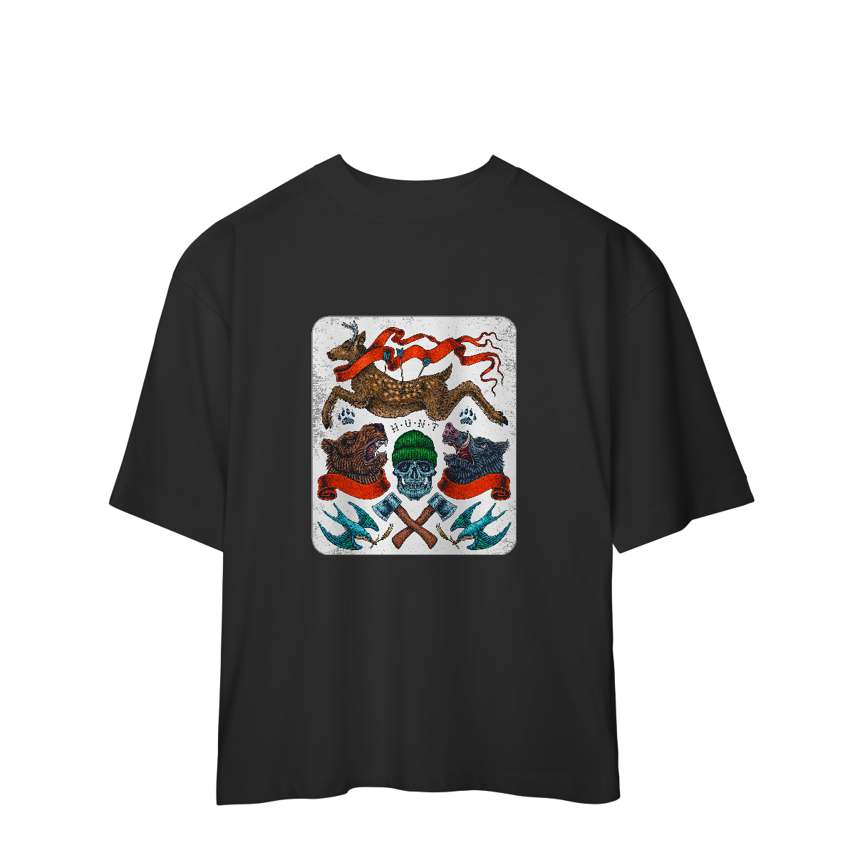 Camiseta Oversized Happy night