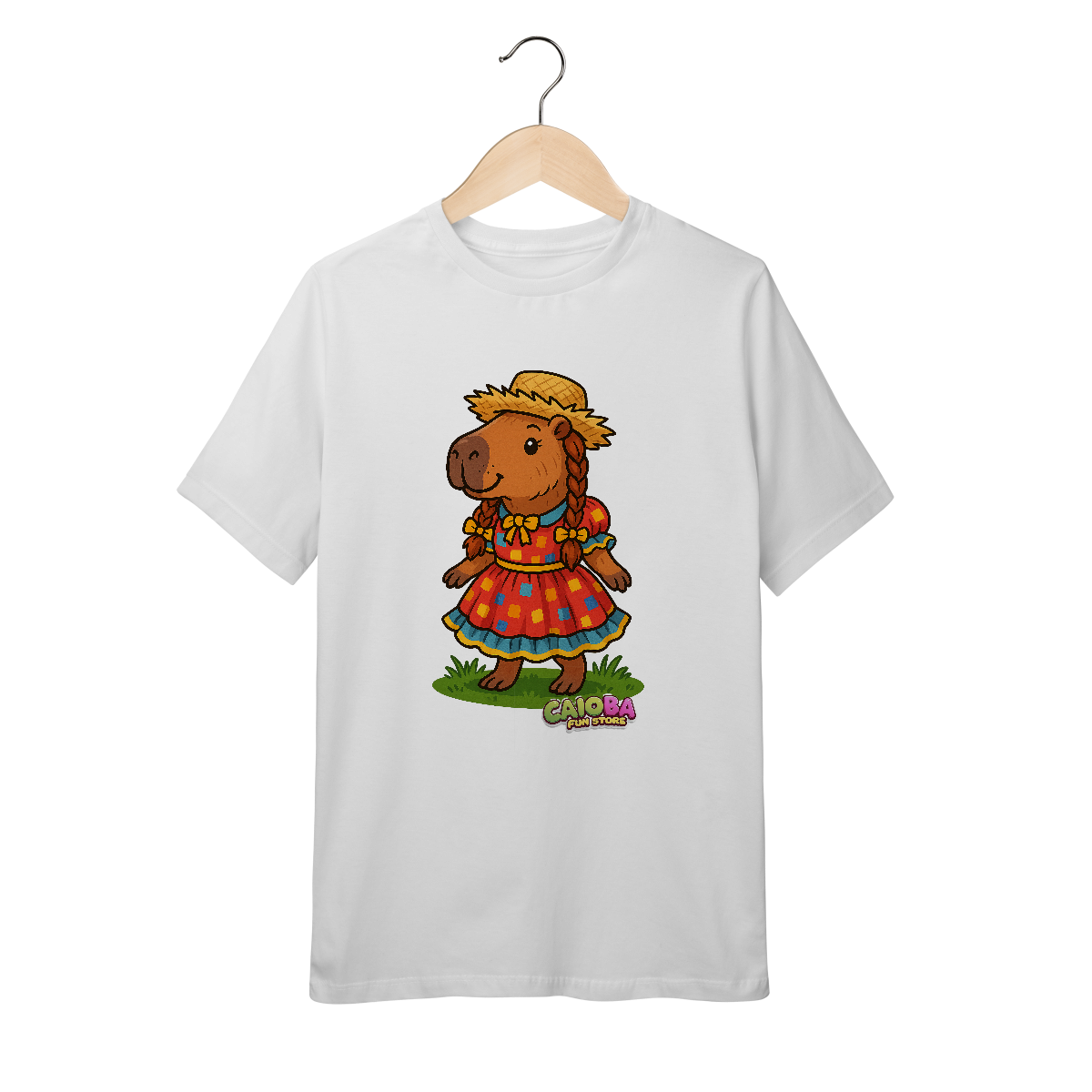 Camiseta Capivara caipira menina - junevil