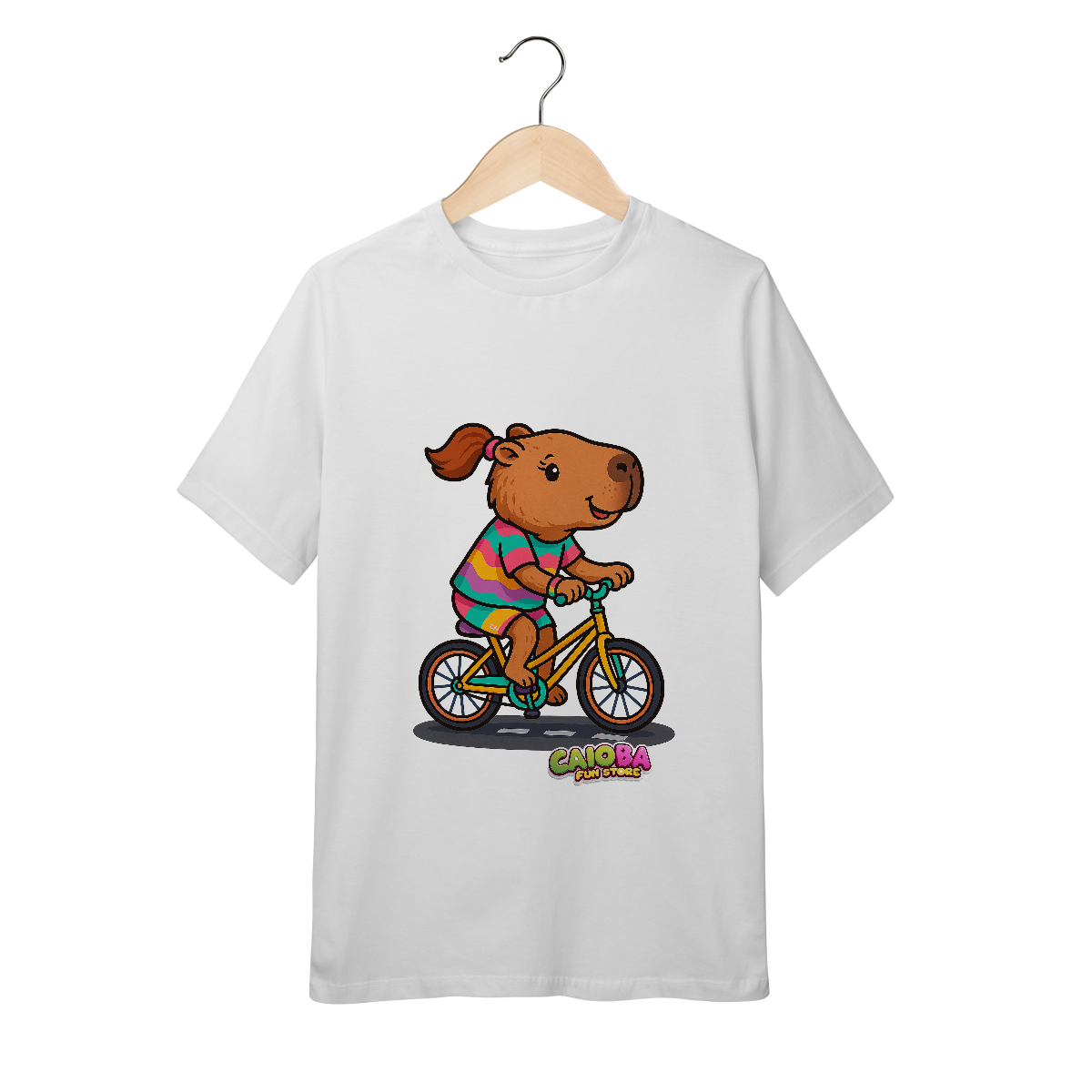 Camiseta Capivara Bike menina - juvenil 