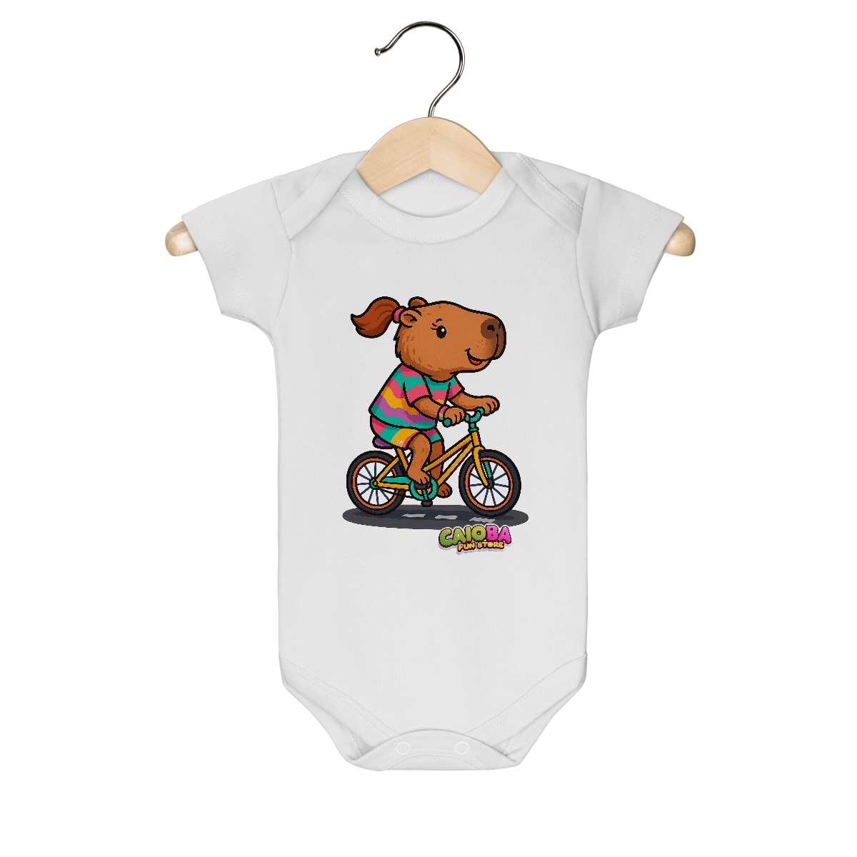 Body Infantil Capivara Bike menina