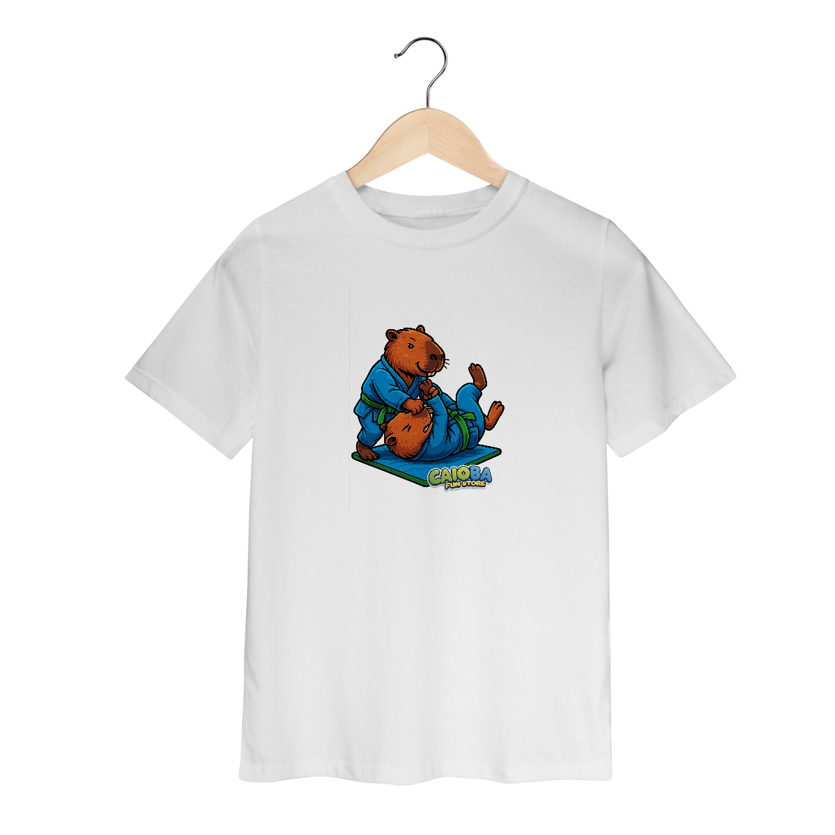 Camiseta Capivara Lutando Jiu-Jitsu menino - infantil