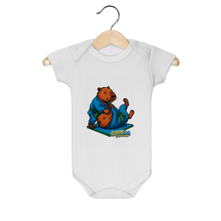 Body Infantil Capivara Lutando Jiu-Jitsu menino