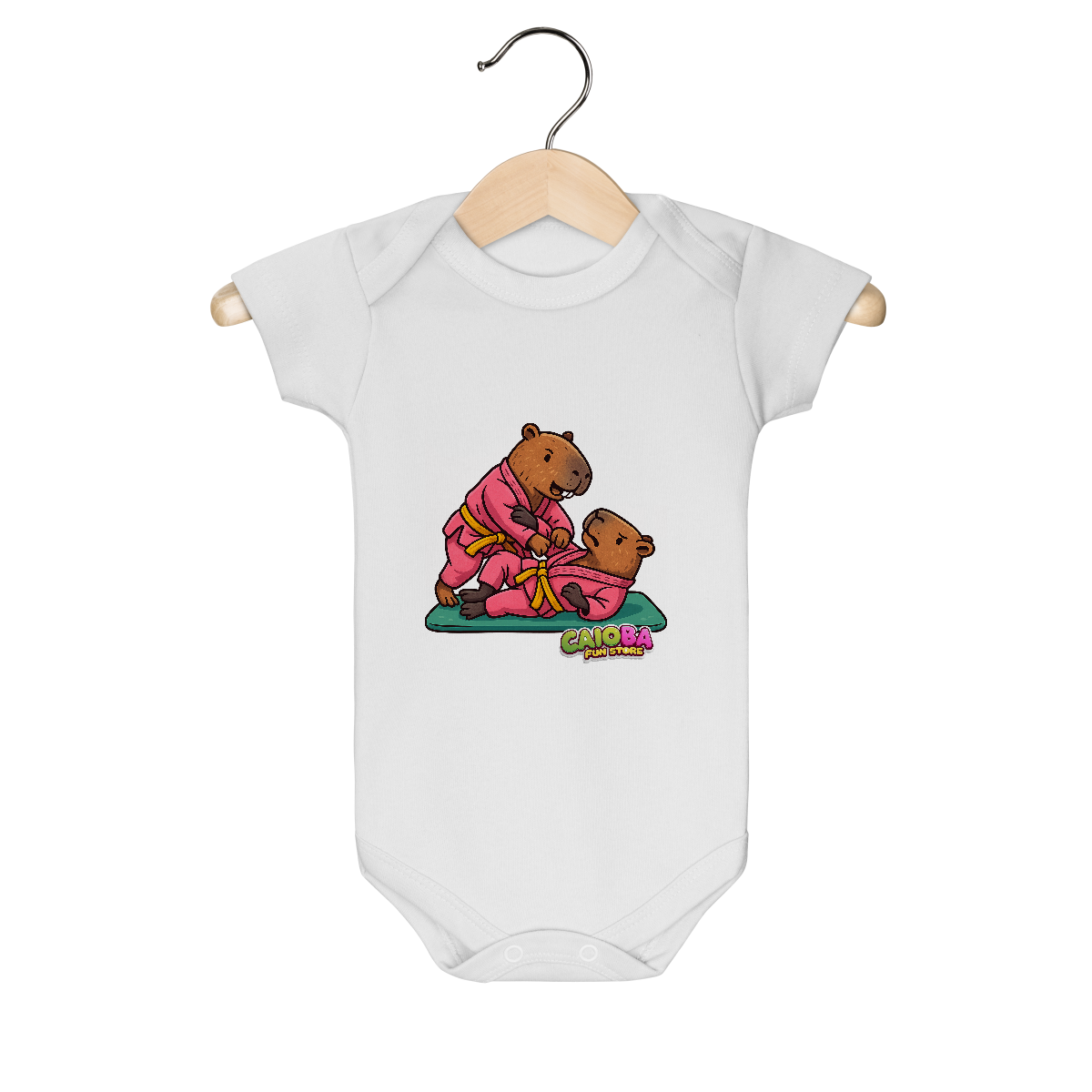 Body Infantil Capivara Lutando Jiu-Jitsu menina