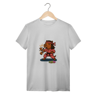 Camiseta Capivara Karateca menina - adulto