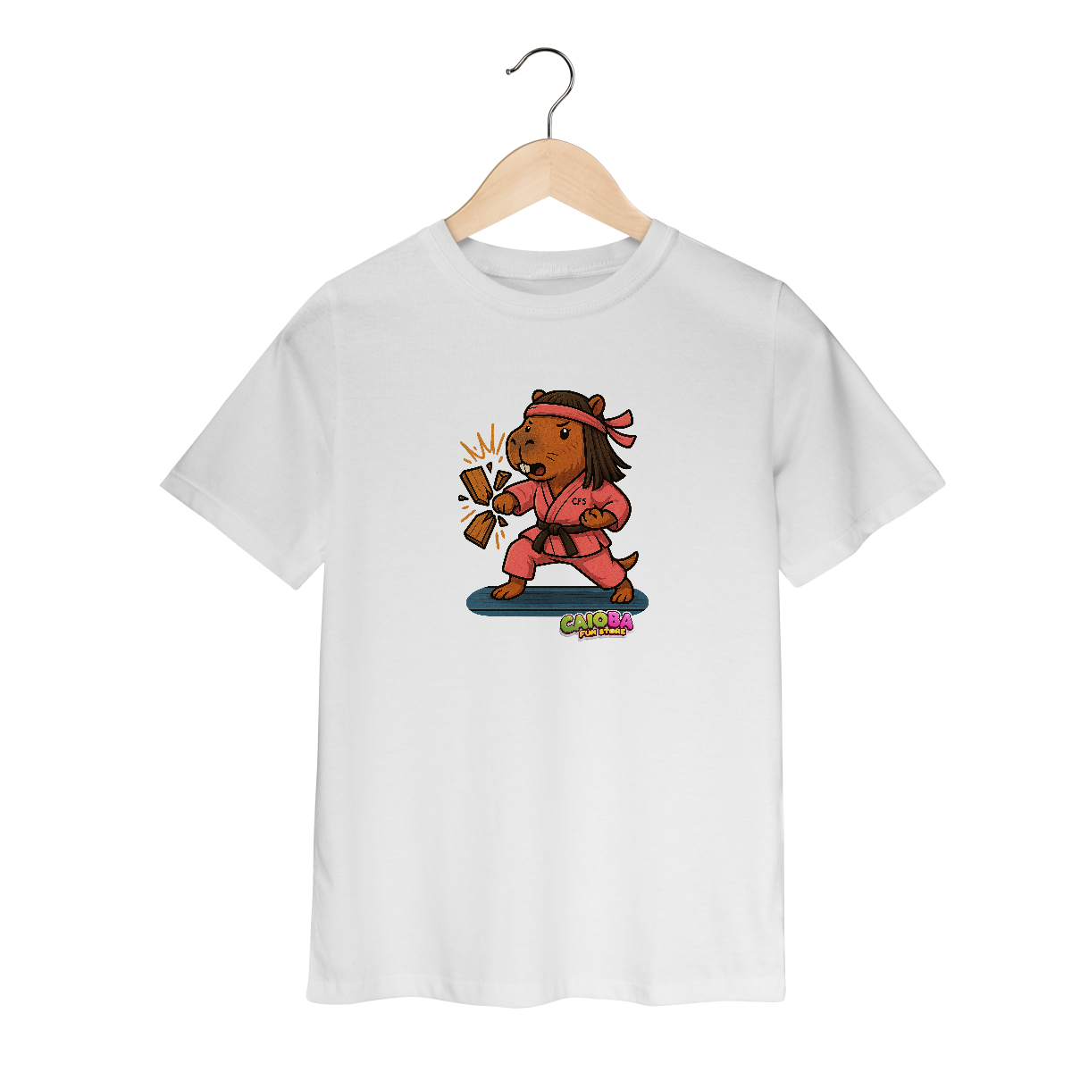 Camiseta Capivara Karateca menina - infantil