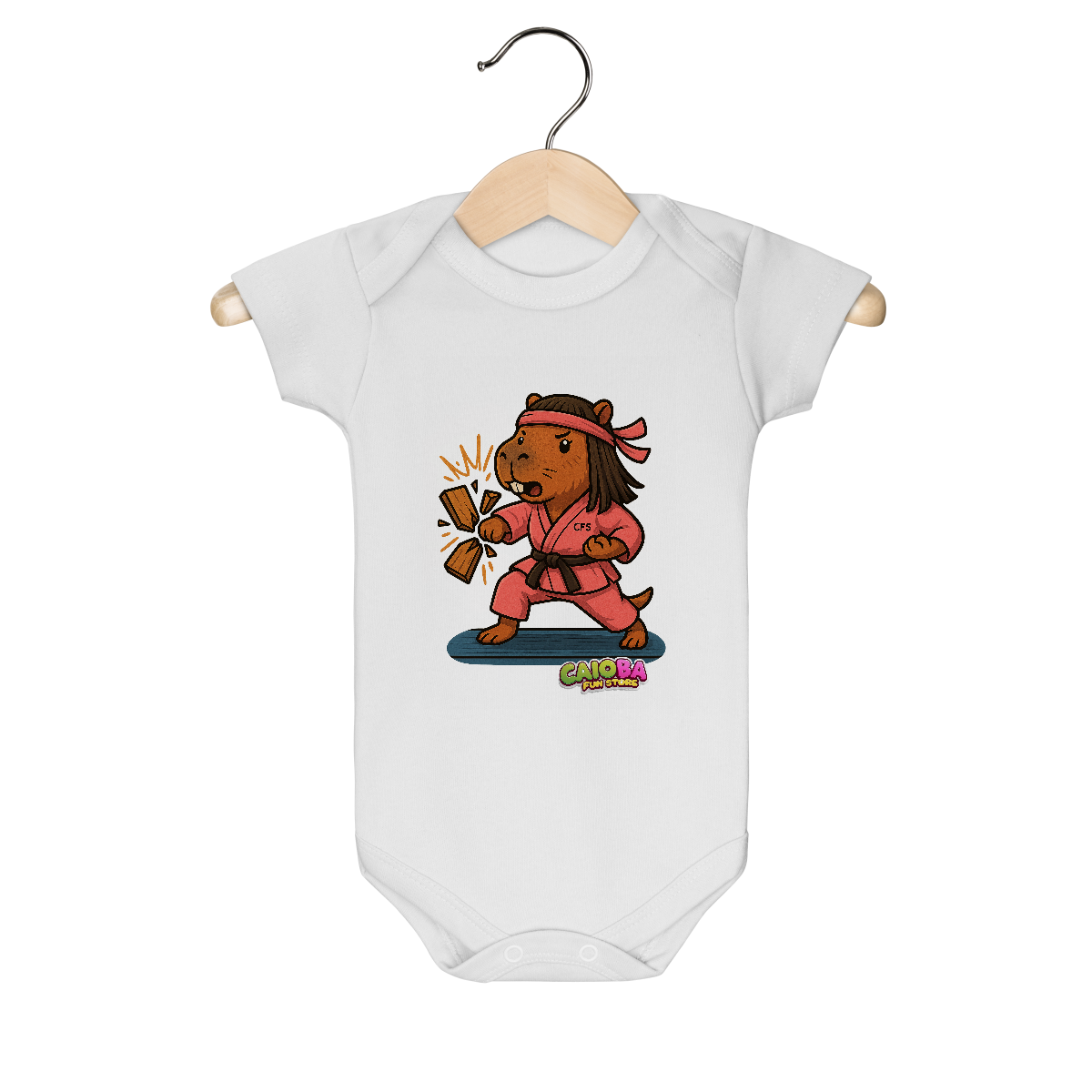 Body Infantil Capivara Karateca menina