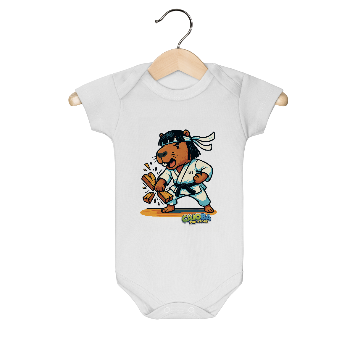 Body Infantil Capivara Karateca menino