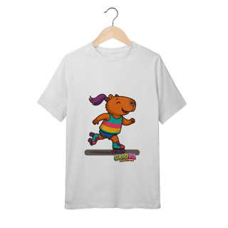 Camiseta Capivara de Patins menina - juvenil
