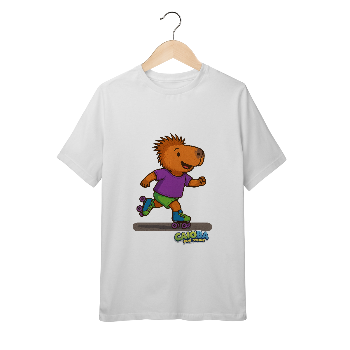 Camiseta Capivara de Patins menino - juvenil