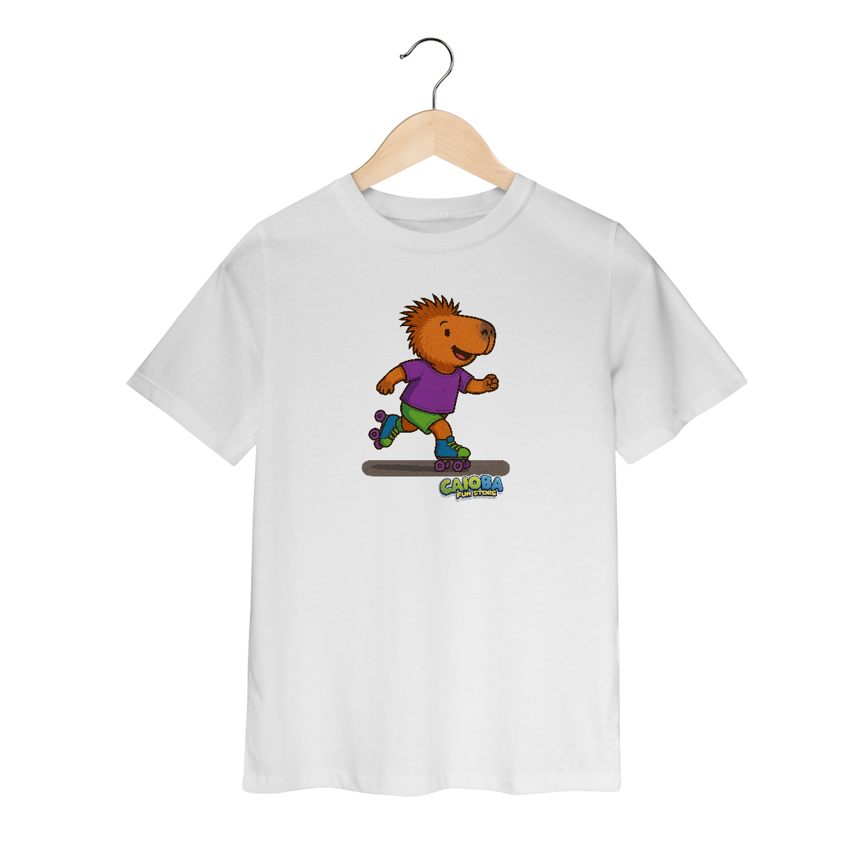 Camiseta Capivara de Patins menino - infantil