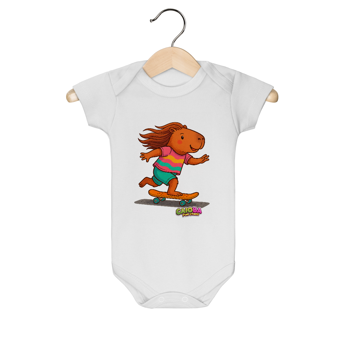 Body Infantil Capivara de Skate menina