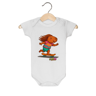 Body Infantil Capivara de Skate menina