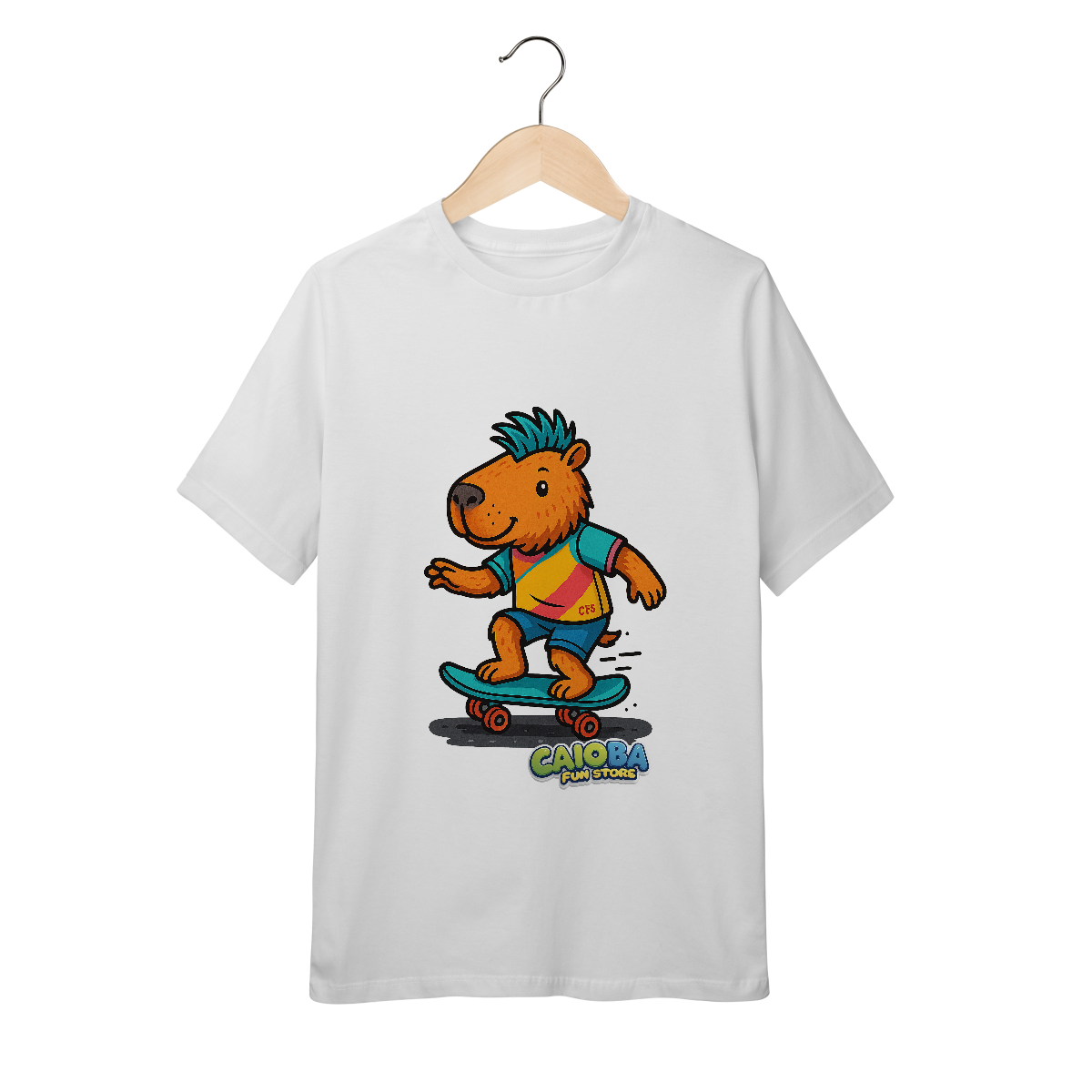 Camiseta Capivara de Skate menino - juvenil