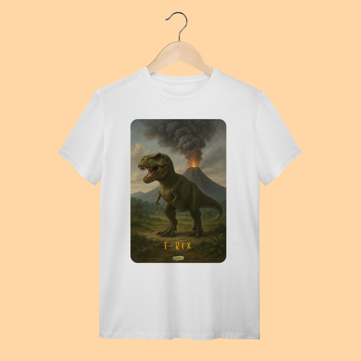 Camiseta T-shirt Unissex T-Rex – 100% Algodão | Coleção Dinossauros