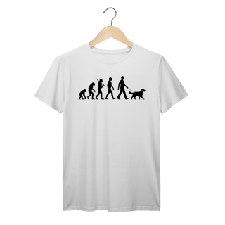 Camiseta Pai de Pet – Evolução com Golden Retriever