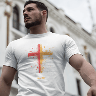 Camiseta T-Shirt Quality Cruz Em Tinta