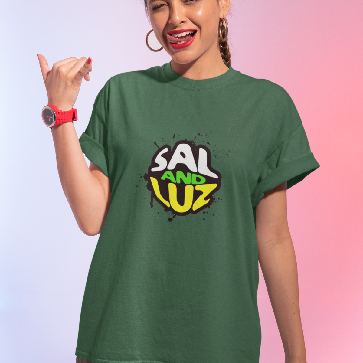 Camiseta Sal & Luz Estampa Frontal