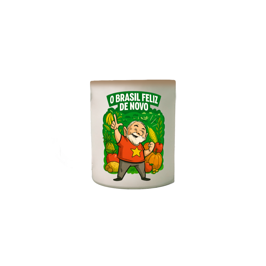 Nome do produto: Caneca – Lula, O Brasil Feliz de Novo 