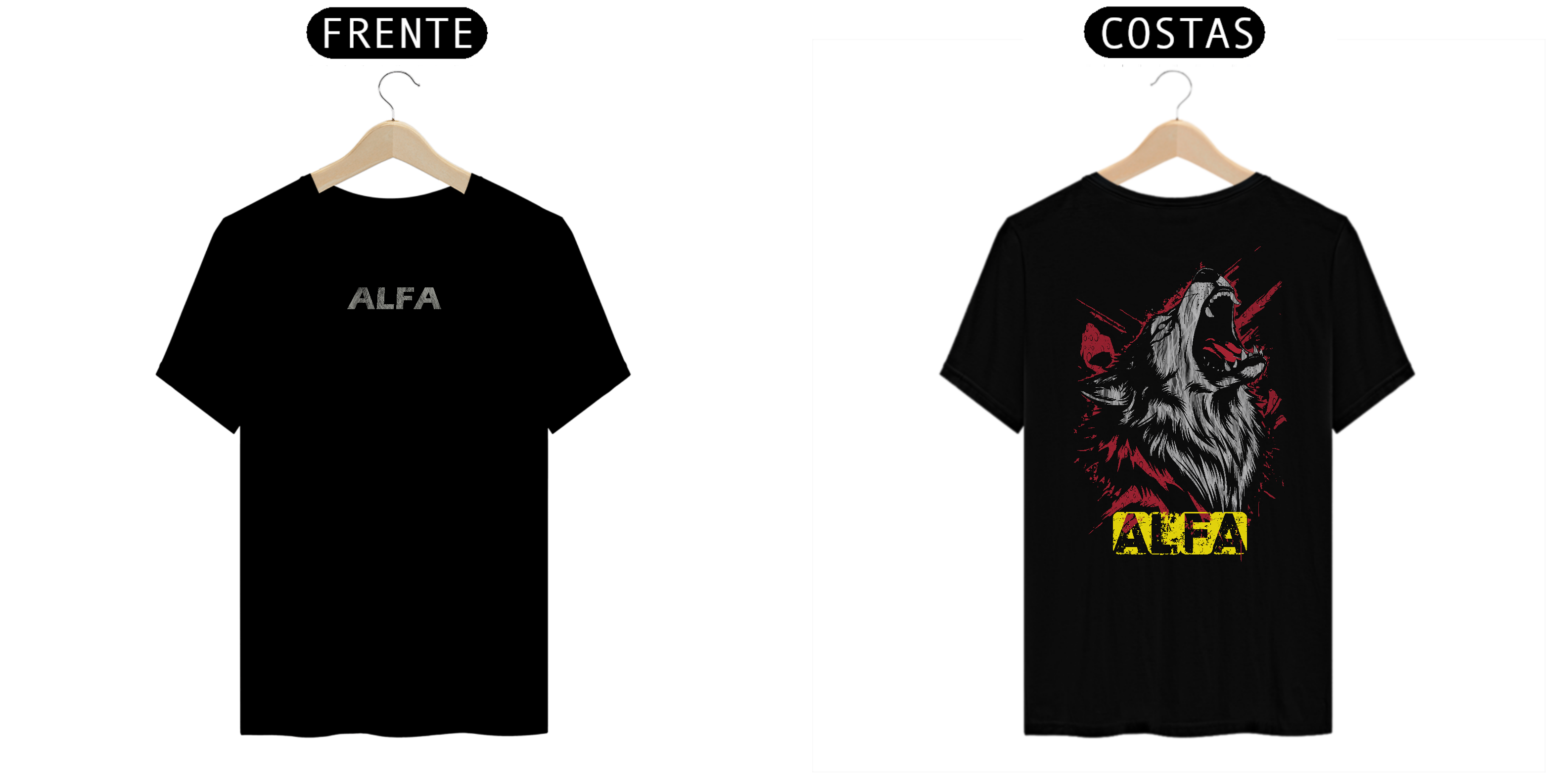 Camiseta Lobo Alfa – Força e Liderança