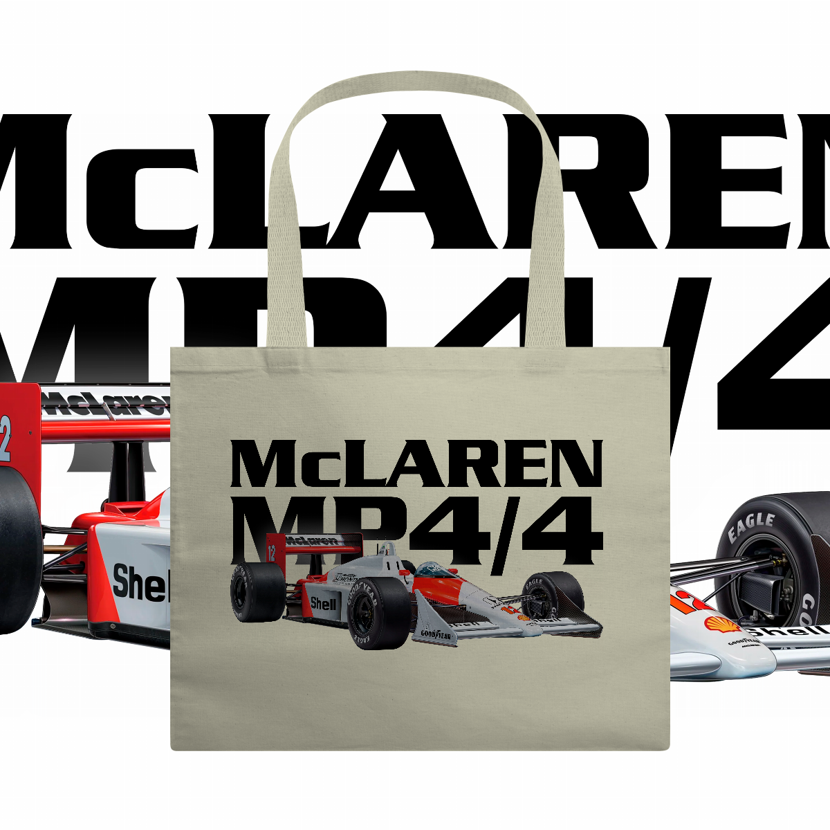 Ecobag Grande - MP4/4 Ayrton Senna - STT012